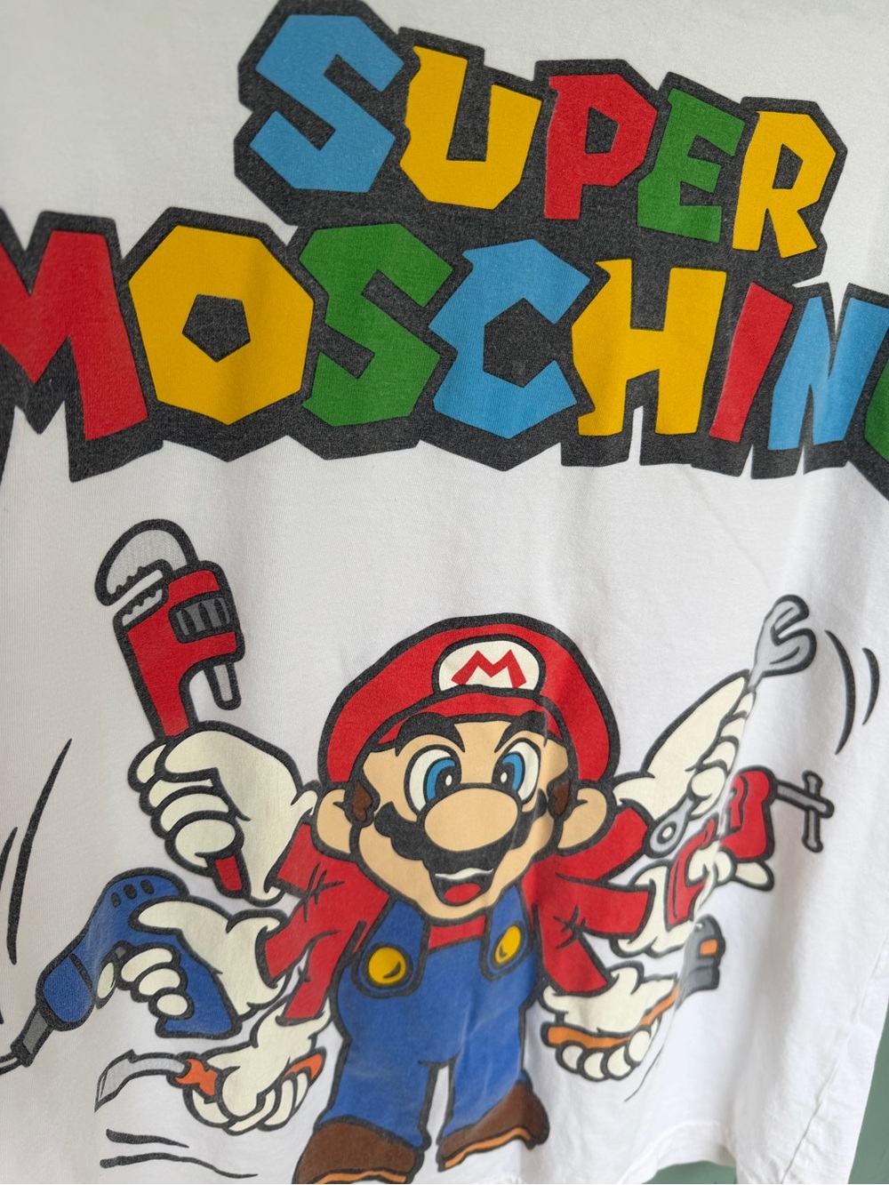 “Super Moschino” Jeremy Scott x Super Mario Brothers x Moschino Couture T Shirt - Picture 2 of 10